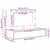 Vidaxl Toaletna mizica Rjava 100 x 40 x 70 cm Konstruiran les