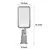 Brilagi - LED ulična lampa URBANLIGHT LED/50W/230V siva IP65