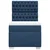 Vidaxl Box spring postelja z vzmetnico modra 80x200 cm blago