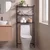 Hanah Home Sola kupatilska polica iznad WC šolje 52 × 176 × 25 cm, crna