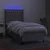 Vidaxl Box spring postelja z vzmetnico LED sv. siva 100x200 cm blago
