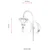 Opviq AP 4331 1BSY Zidna lampa, Zlatna