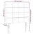 Vidaxl vidaXL Vzglavja za posteljo, 2 kosa, temno rjava, 100x5x78/88 cm blago
