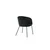 Venture Design Jedilni stol Berit 55x78x55 cm črne barve