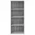 Visoka komoda siva boja hrasta 50x41x124 cm konstruirano drvo
