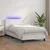 vidaXL Box spring postelja z vzmetnico LED bel 100x200 cm umetno usnje