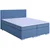 MID.YOU BOXSPRING POSTELJA 180 cm x 200 cm , tekstil, leseni material modra