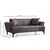 Atelier del Sofa Dvosed Hamlet 95x77x180cm Tamnosivi