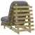Futon na razvlačenje s madracem 60 x 206 x 11 cm od borovine