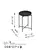 Hanah Home Klub sto 46x56x46cm Crni
