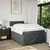 vidaXL Box spring postelja z vzmetnico temno siva 120x190 cm blago