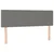 Vidaxl Box spring postelja z vzmetnico temno siva 140x200 cm blago