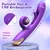 SuperLove Rabbit Snail & Flapping Vibrator Purple