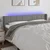 Vidaxl LED posteljno vzglavje temno sivo 183x16x78/88 cm blago