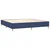 vidaXL vidaXL Box spring postelja z vzmetnico LED modra 200x200 cm blago, (20897455)