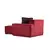 Atelier del Sofa Ugaona garnitura 100x76x170cm Crvena