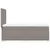 Vidaxl Box spring postelja z vzmetnico taupe 80x200 cm blago
