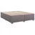 Vidaxl Box spring postelja z vzmetnico siva 200x200 cm umetno usnje