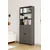 Hanah Home polica za knjige Bili5 Shelf 2 Lid, 80 cm, antracit