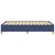 shumee vidaXL Posteljni okvir brez vzmetnice moder 120x190 cm blago