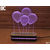 Black Cut 3D Lampa Baloni Crvena