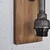 Opviq Zidna lampa E27 Max 200W, Smeđe-Crna