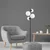 Aberto Design Podna lampa Fazli-10521, 33 x 33 x 162 cm 4 x E14 , Crna