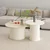 Hanah Home klub sto Valento 20220, 60,8 cm, Moonstone / travertin