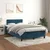 Vidaxl Box spring postelja z vzmetnico temno modra 120x200 cm žamet