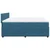 Vidaxl Box spring postelja z vzmetnico modra 180x200 cm žamet