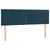 Vidaxl Box spring postelja z vzmetnico temno modra 140x190cm žamet