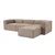 Atelier del Sofa Ugaona garnitura Fora 296x66x185cm Braon