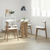 vidaXL Bistro mizica artisan hrast 60x60x75 cm inženirski les
