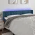 Vidaxl LED posteljno vzglavje temno modro 183x16x78/88 cm žamet