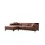 Atelier del Sofa Ugaona garnitura New Petra L Corner, 250x69x145cm, Braon