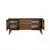 HANAH HOME Vina 01 1005 Walnut Cream (Produžni trpezarijski sto, stolice i konzola (6 komada))