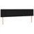 LED uzglavlje crno 200x5x78/88 cm od tkanine