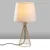 Opviq Stona lampa Telis-5384, 28x28x55 cm, IP20, Zlatno-bele boje