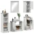 Set namještaja za kupaonicu s ladicama VIGO 5 pcs Antič White