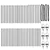 Stup za ogradu 52 pcs Siva 3,2 x 3,2 x 80 cm