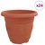 Okrugla saksija za cveće 24 pcs Crvena cigla O 22 x 18 cm