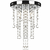vidaXL Bijela Metalna Svjetiljka s Kristalnim Perlama