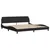 Okvir za krevet Dover crni 200x200 cm od tkanine