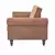 VIDAXL spremenljivi kavč z ležiščem in naslonjali (umetni semiš), rjav