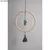 Rayher. Venček iz lesenih kroglic 25+30 cm; kroglice, obroč, vrvica 94 delni set