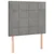 Box spring krevet s madracem svjetlosivi 90x190 cm baršunasti