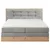 Livetastic POSTELJA BOXSPRING 180 cm  x 200 cm , les, tekstil, leseni material svetlo siva
