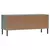 Stalak za cipele metalne noge sivi 106 x 35 x 45 cm drveni OSLO