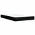 Vidaxl Box spring postelja z vzmetnico črn 120x200 cm blago