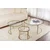 Hanah Home Klub sto-set Aurum, 42x35x42cm, 60x39x60cm, 80x43x80cm, 3 komada, Zlatne boje